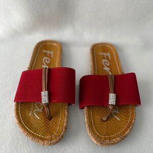 Ferrera by Henry Ferrera Red Size 7 Thong Sandals